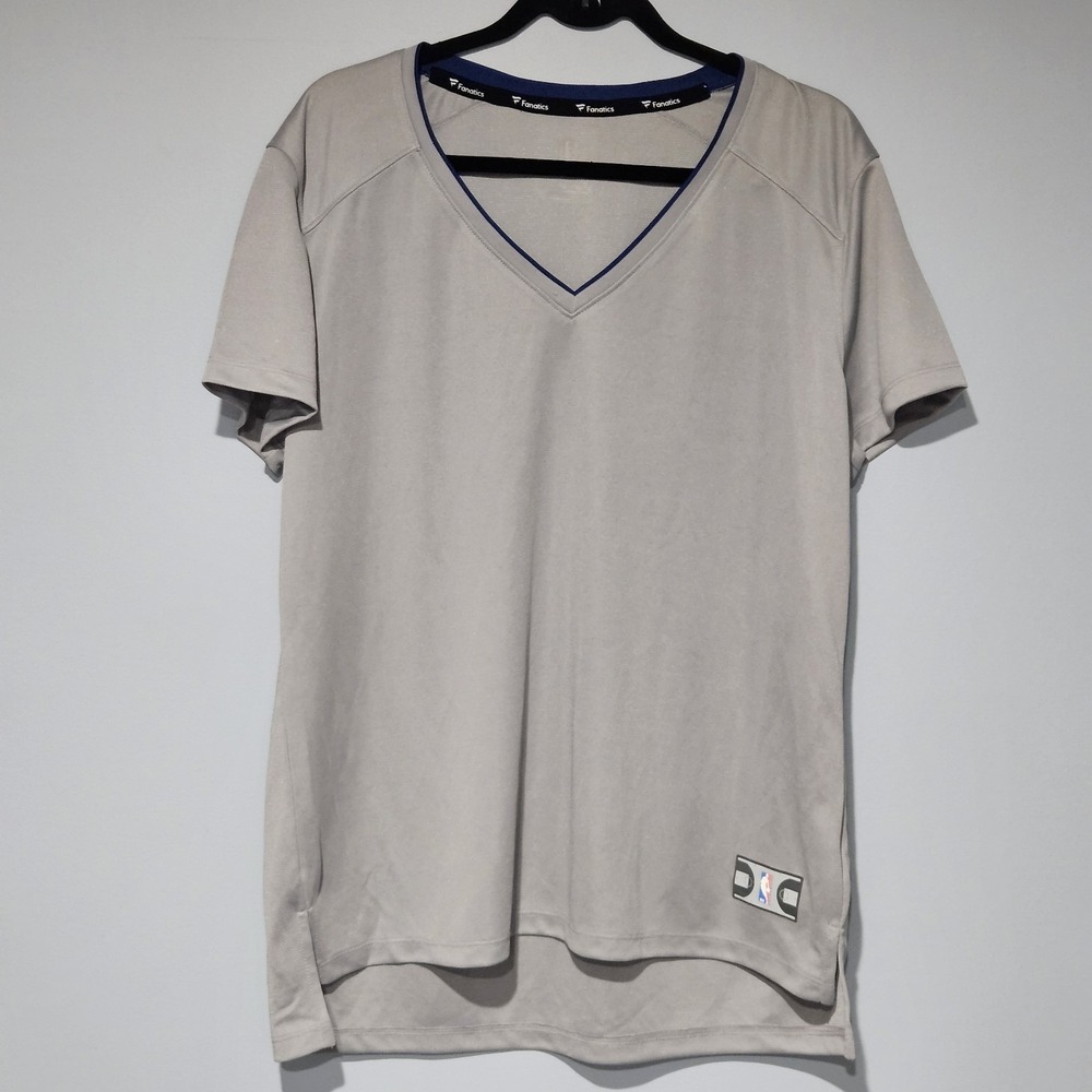 Fanatics NBA Women's XL FastBreak Road Jersey Blank Gray V Neck NWOT
